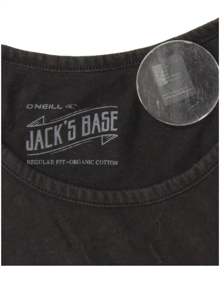 Colete masculino O'NEILL de ajuste regular com estampa gráfica pequeno de algodão preto