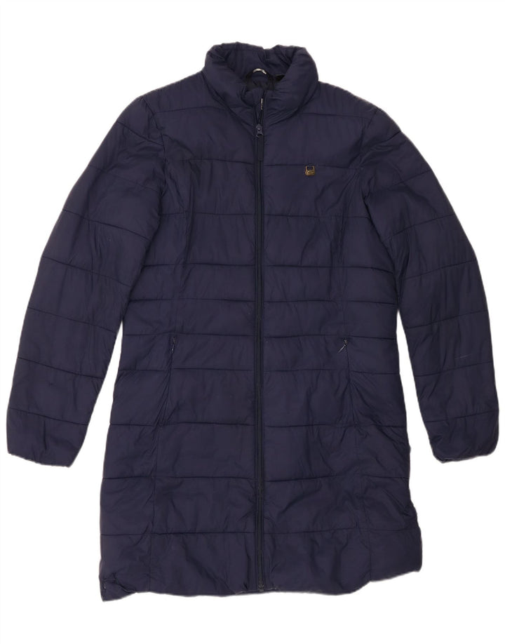 Casaco acolchoado feminino Lacoste tamanho 38 médio azul marinho poliamida