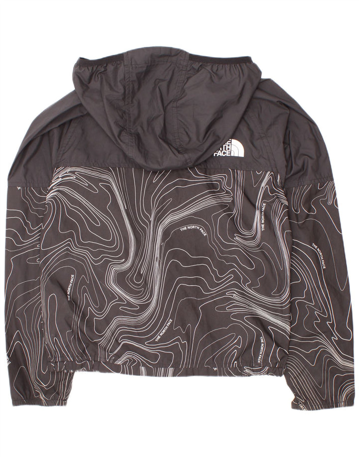 Jaqueta de chuva com capuz gráfico The North Face Boys 7-8 anos pequena preta