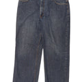 IZOD Masculino Classic Fit Jeans Reto W40 L30 Azul Algodão