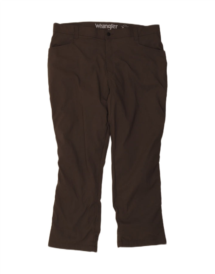 WRANGLER Mens Straight Casual Trousers W40 L30 Brown Nylon Vintage Wrangler and Second-Hand Wrangler from Messina Hembry 