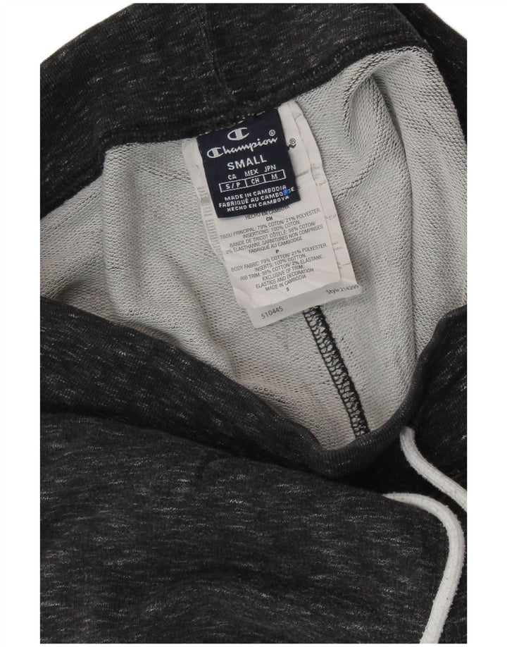 Calça de treino masculina CHAMPION joggers pequeno algodão manchado cinza