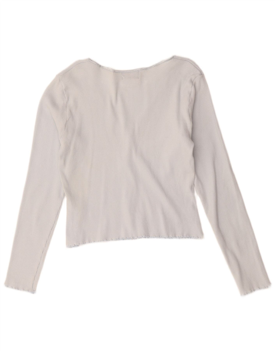 Top cardigã feminino Hobbs UK 14 algodão azul médio