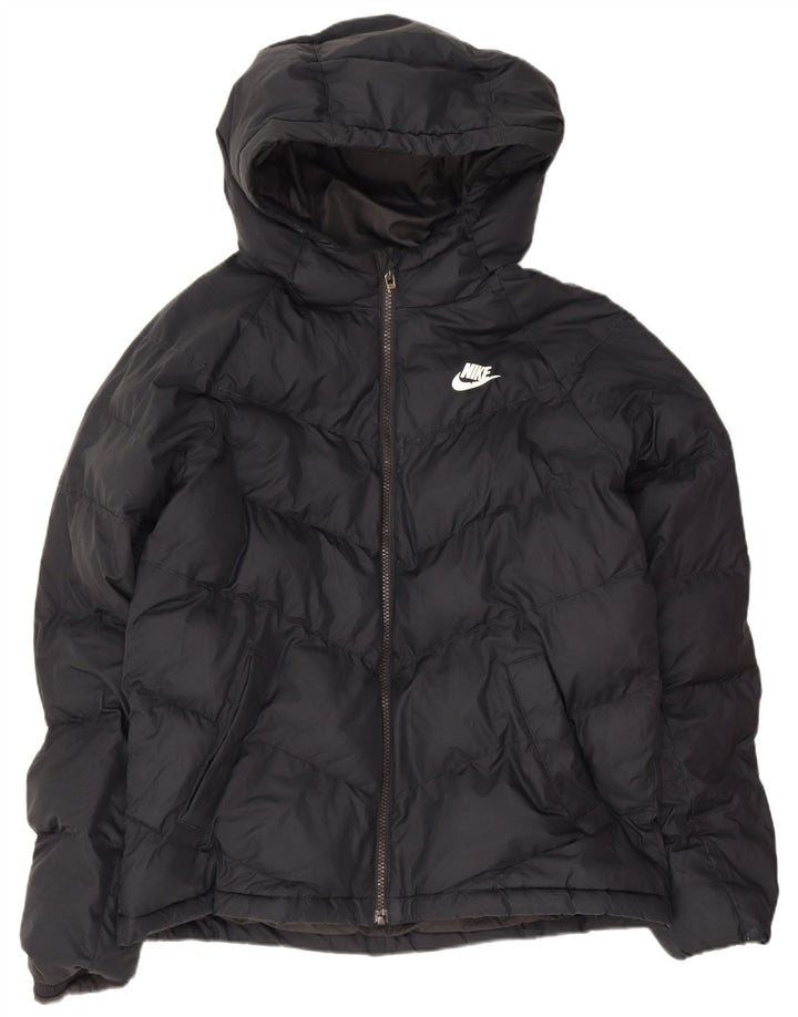 Jaqueta acolchoada com capuz Nike Boys 13-14 anos XL preto poliéster