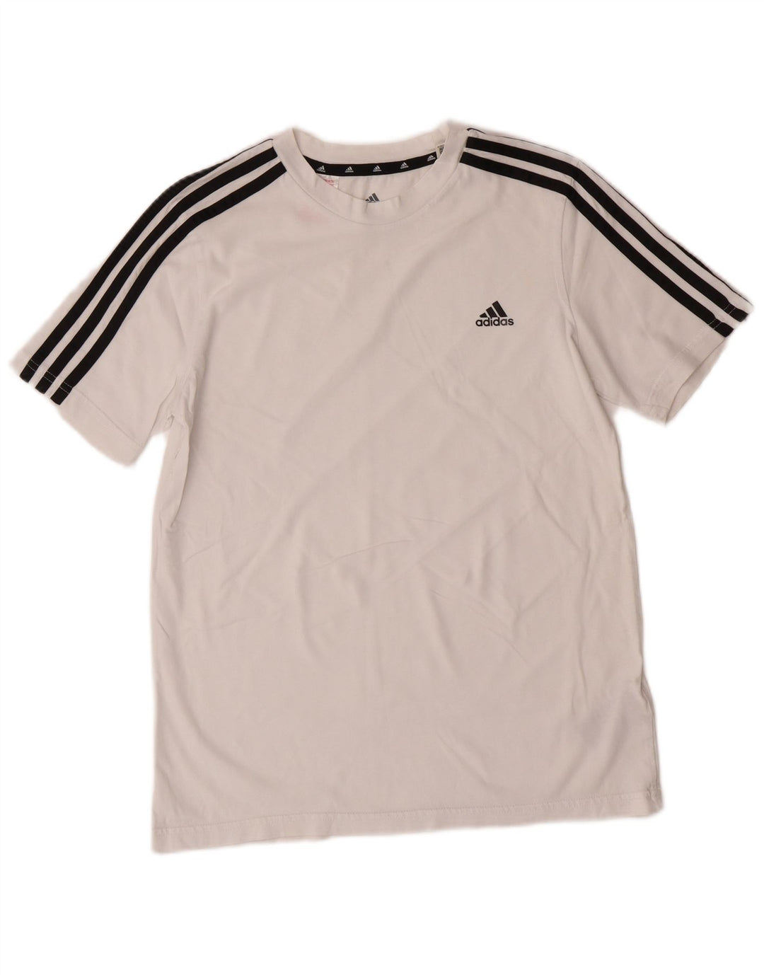 Camiseta Adidas Menino 13-14 Anos Branco Algodão