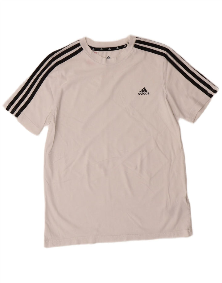 Camiseta Adidas Menino 13-14 Anos Branco Algodão