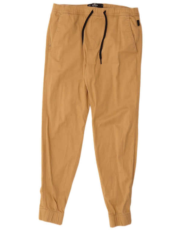 Hollister Mens Joggers Chino Calças Pequenas W29 L28 Algodão Bege