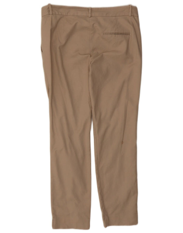 Zara Calça Chino Feminina Slim EU 38 Pequeno W28 L27 Algodão Bege