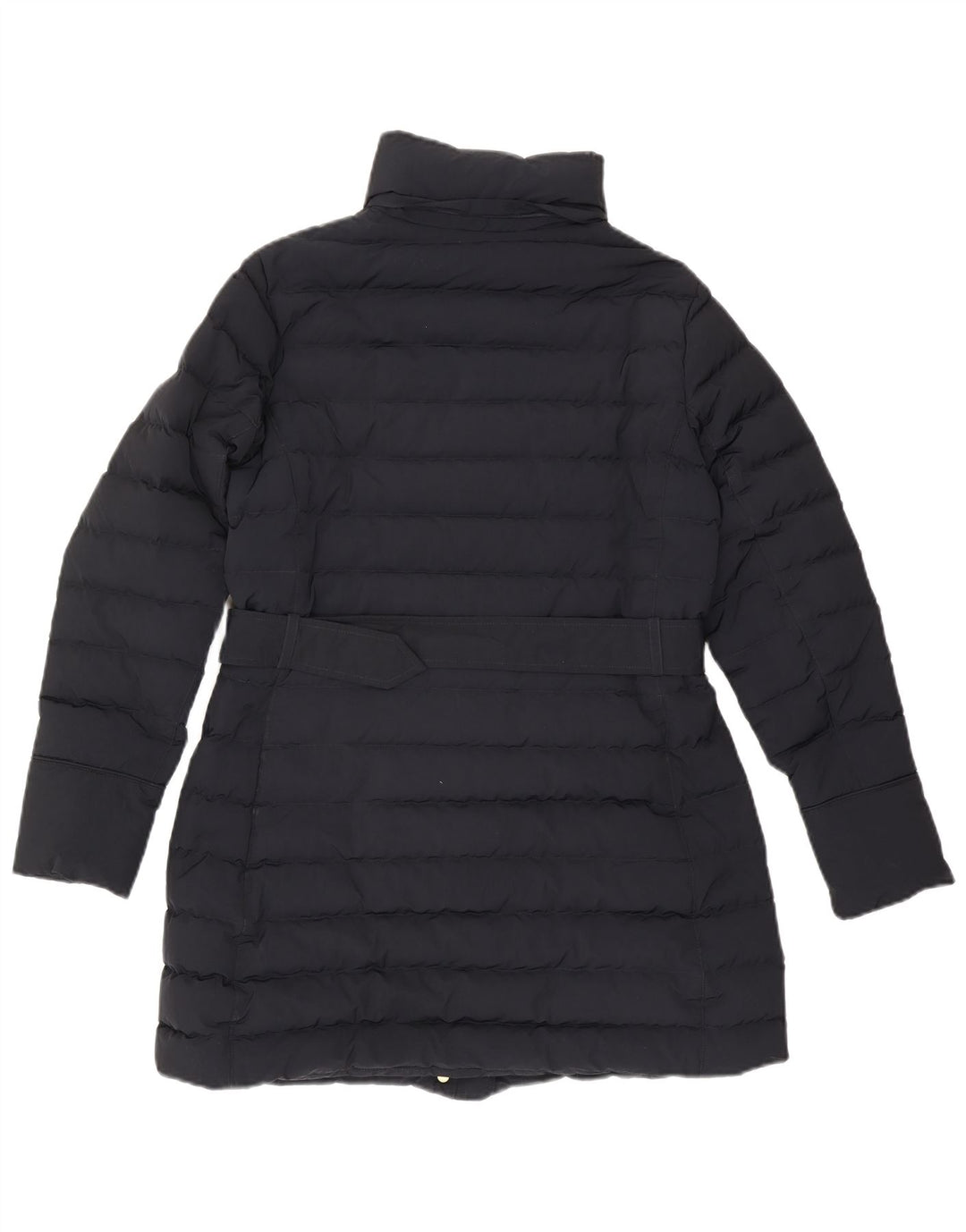 Casaco acolchoado feminino Woolrich UK 16 grande poliéster azul marinho