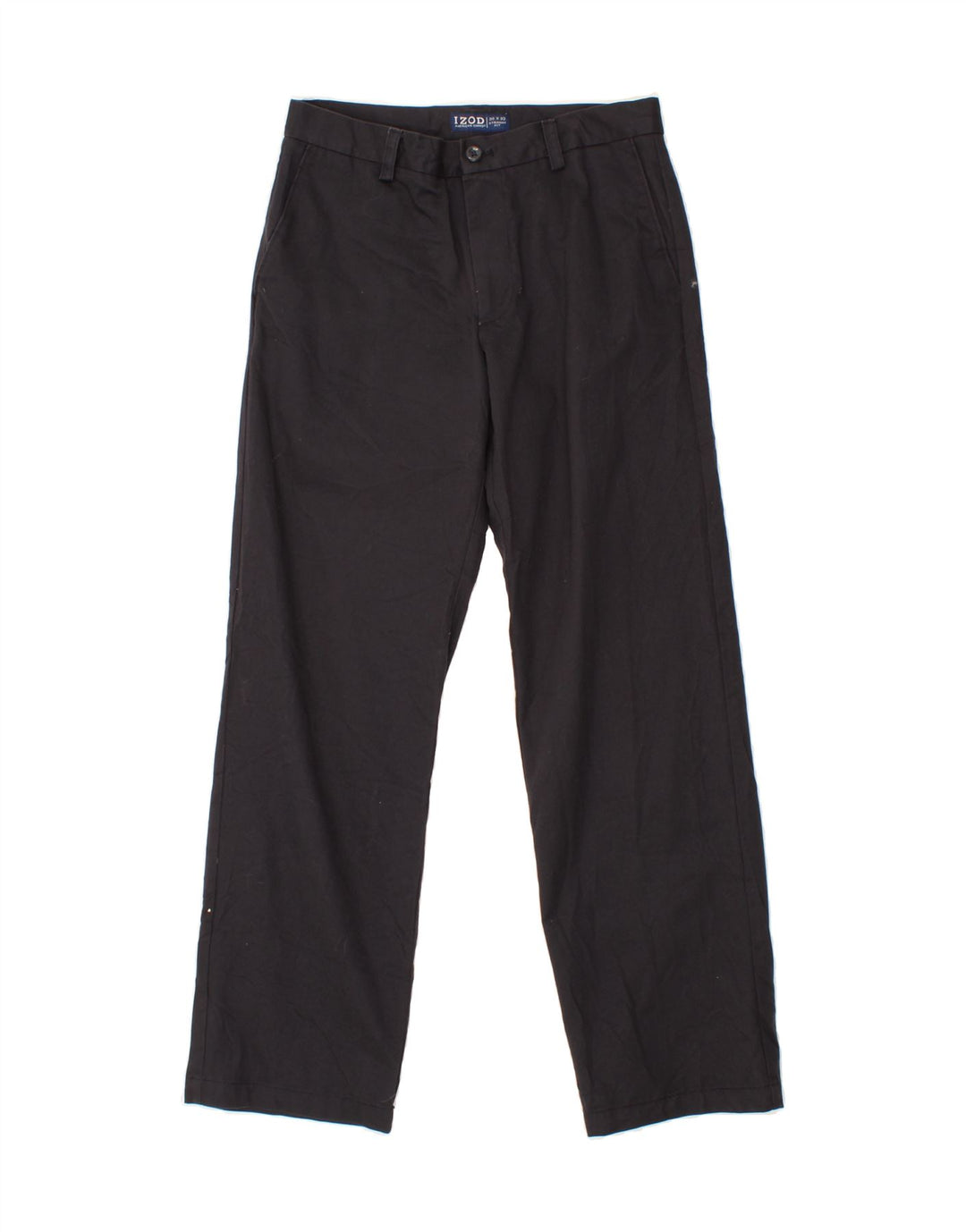 IZOD Womens Straight Chino Trousers  W30 L32 Black Cotton Vintage Izod and Second-Hand Izod from Messina Hembry 