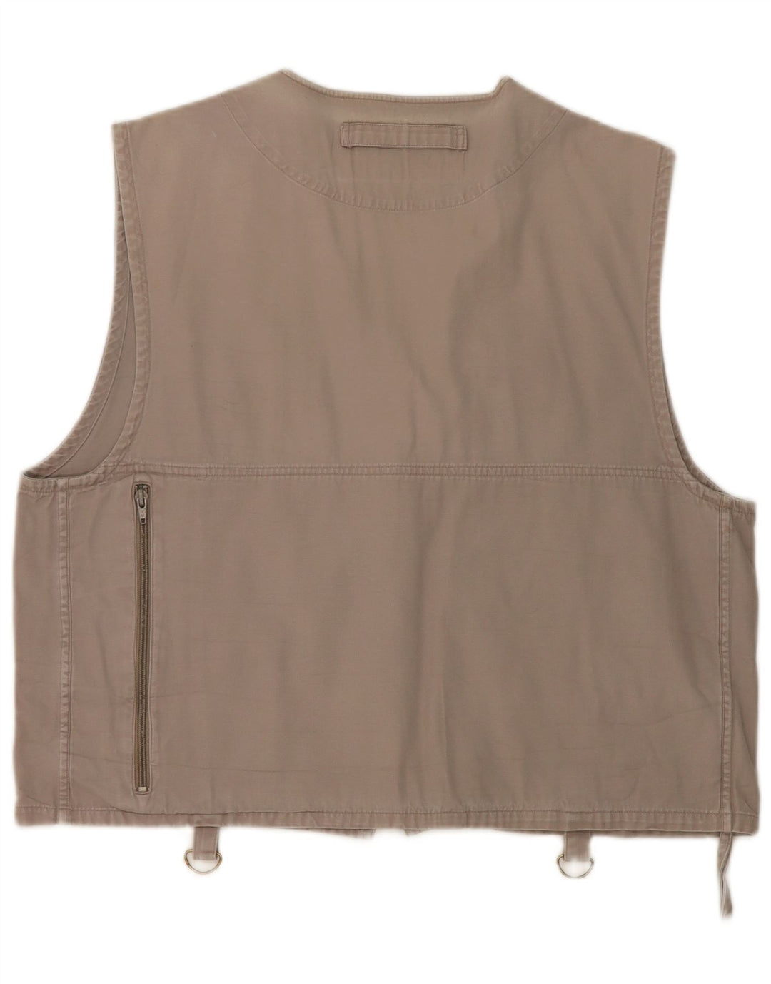 Colete utilitário masculino vintage UK 38 cinza médio