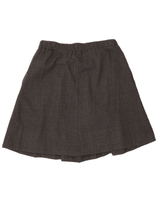 Saia plissada feminina Henry Cottons IT 42 médio W30 cinza manchado