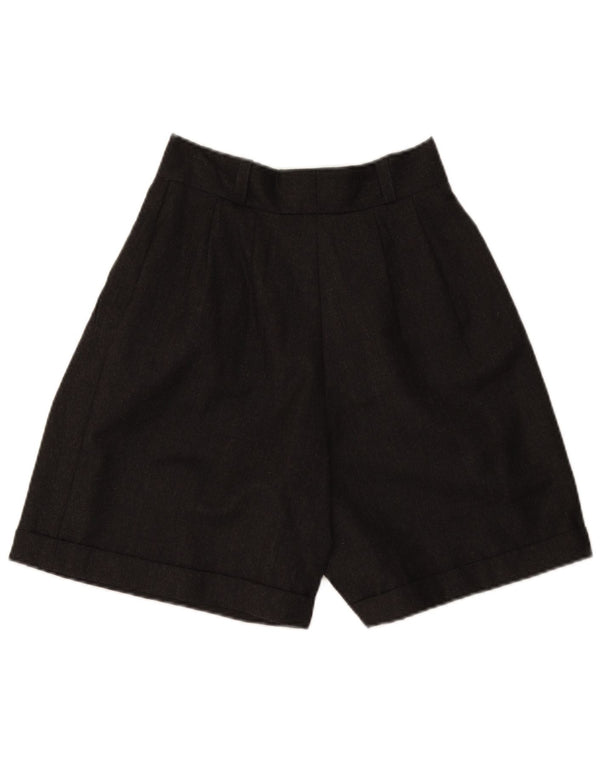 Shorts casuais femininos de cintura alta Norton & Wilson IT 44 médio W26 cinza
