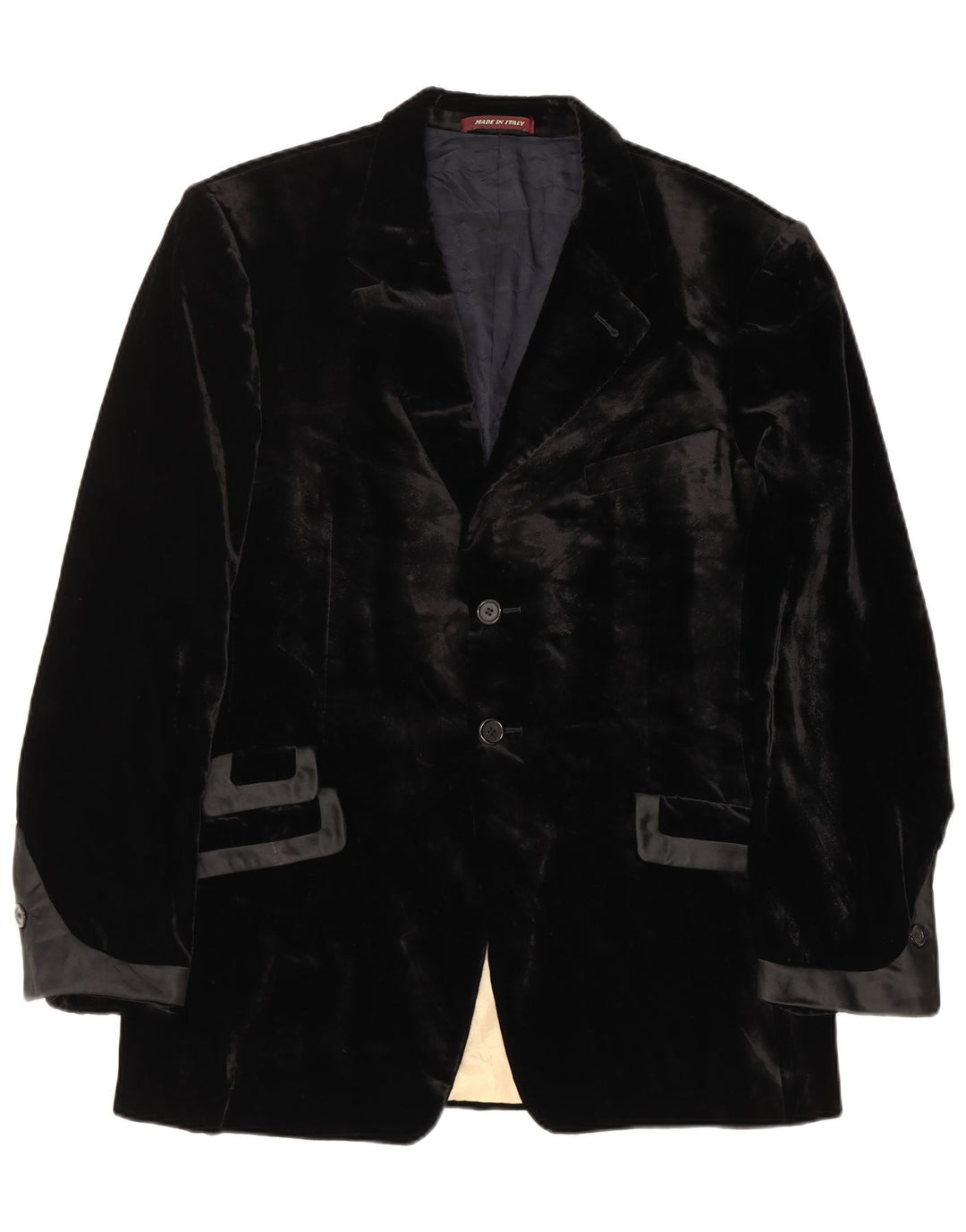 Jaqueta blazer masculina de veludo com 2 botões Paul Smith Reino Unido 44 2XL Viscose preta