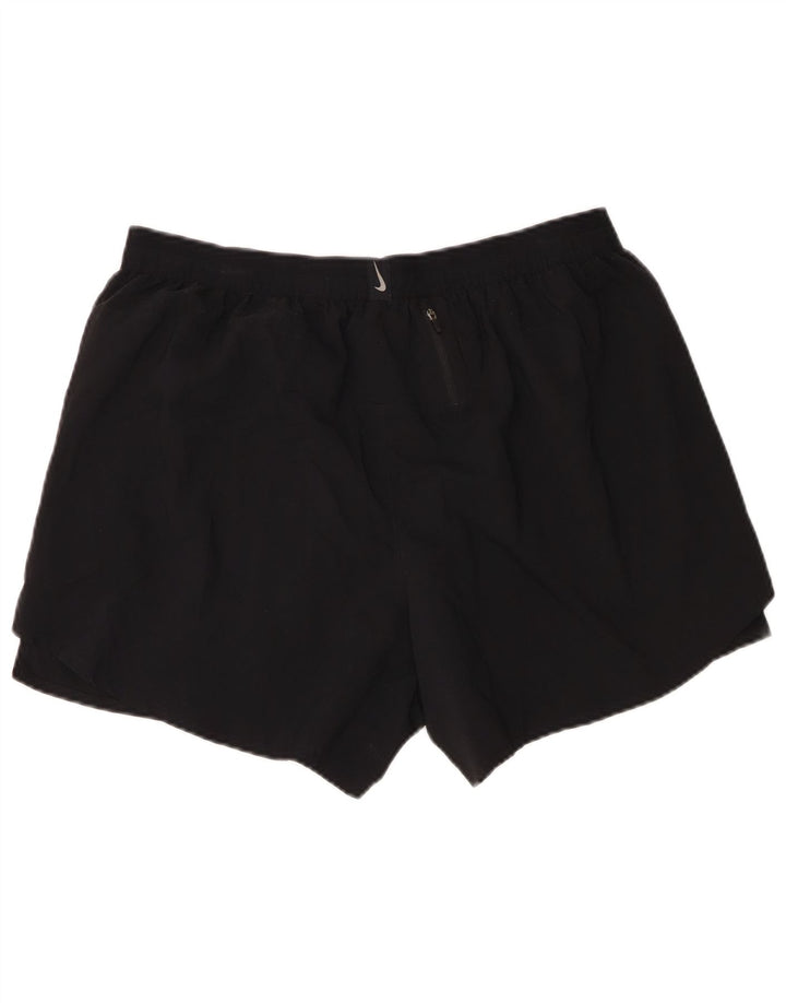Shorts esportivos femininos Nike Dri Fit 2XL poliéster preto