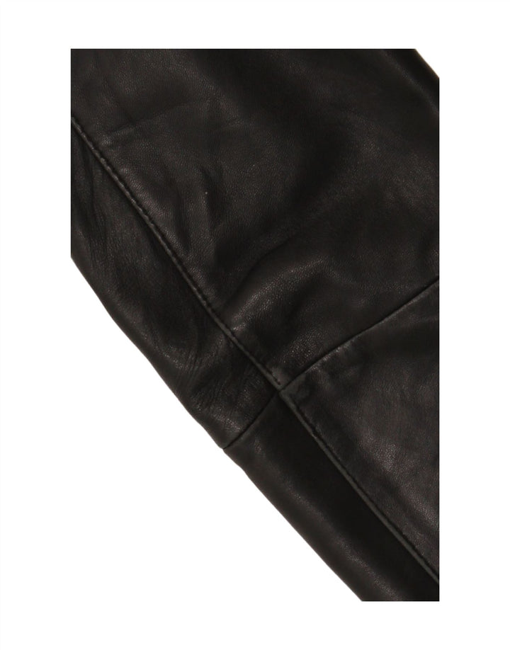 Jaqueta de couro masculina Bata UK 42 XL preta