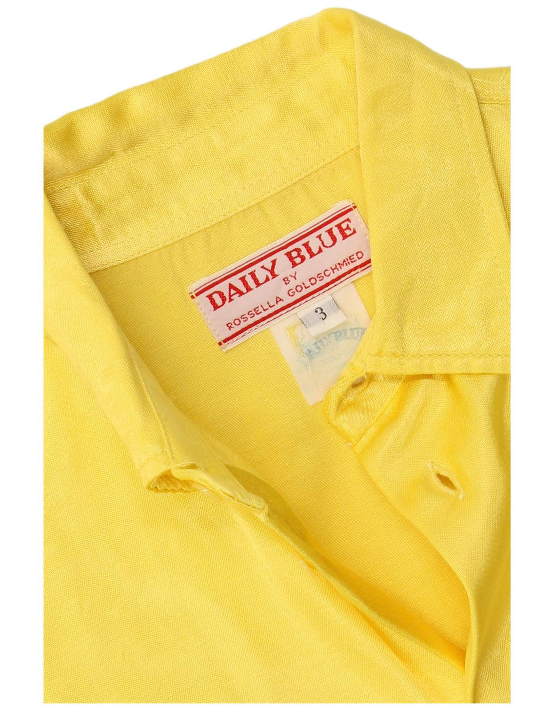 Camisa masculina ROSSELLA GOLDSCHIMIED algodão amarelo médio