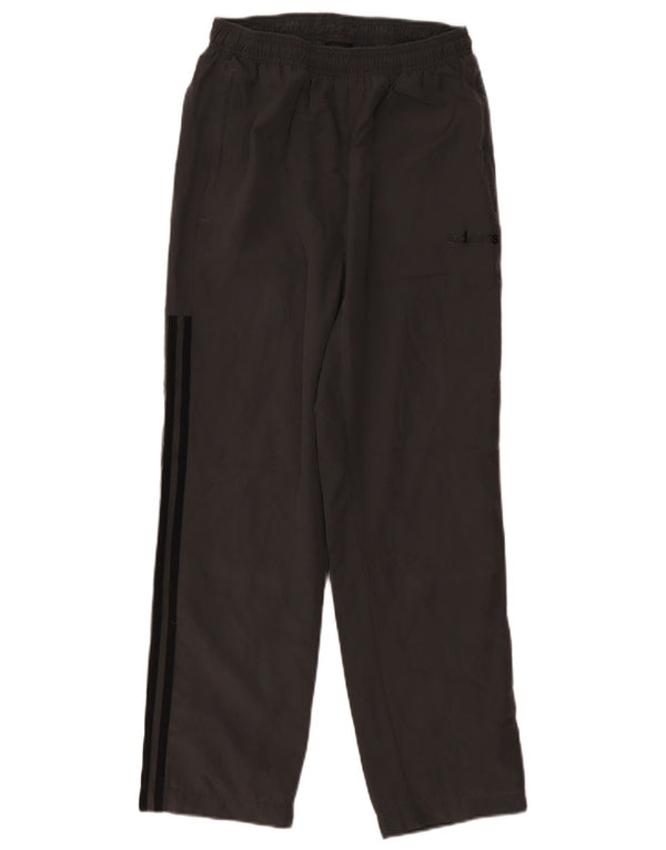 Calça de treino masculina Adidas pequena cinza poliéster