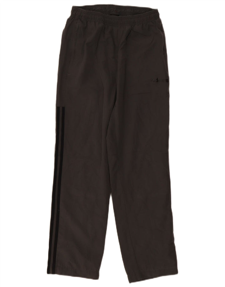 Calça de treino masculina Adidas pequena cinza poliéster