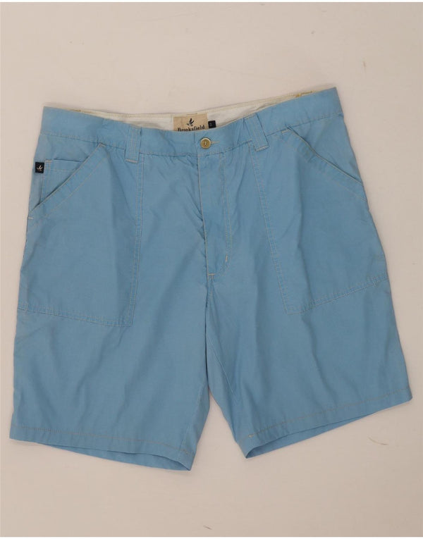 Brooksfield Mens Chino Shorts W36 Grande Algodão Azul