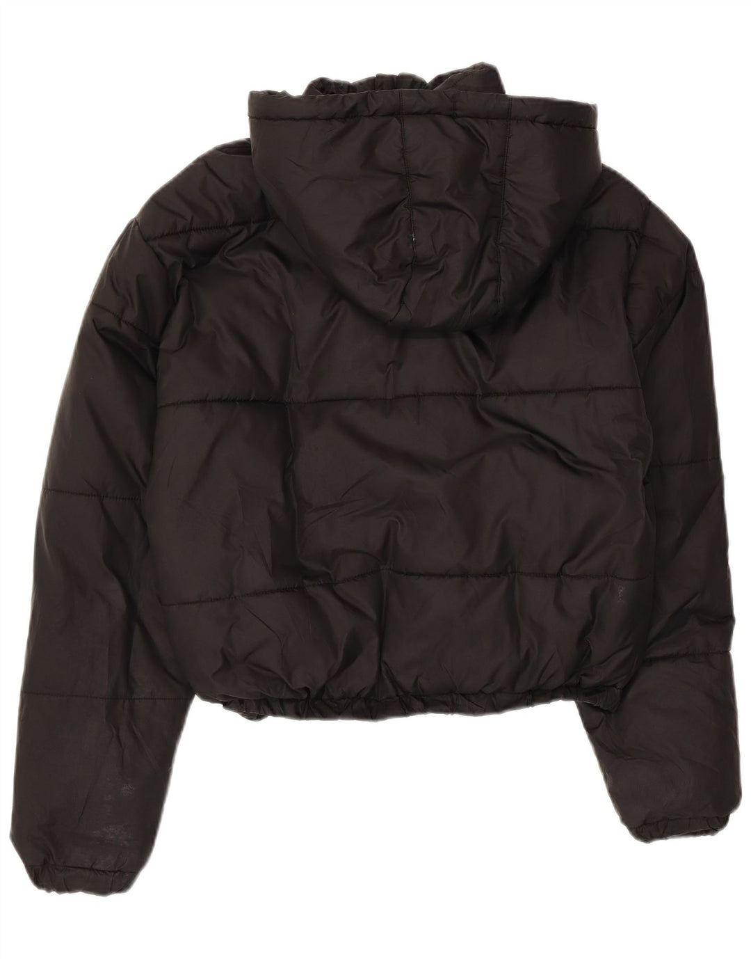 Jaqueta feminina Ellesse superdimensionada com capuz e capuz UK 6 XS poliéster preto