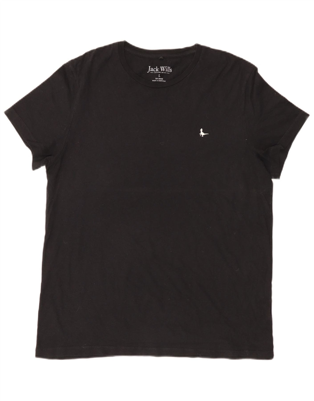 Camiseta masculina Jack Wills grande algodão preto