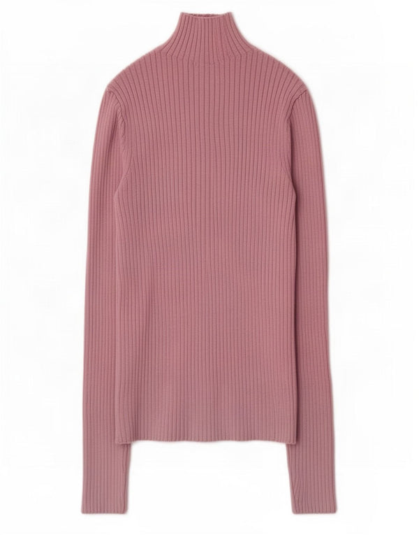 Top feminino Zara manga comprida UK 14 grande rosa