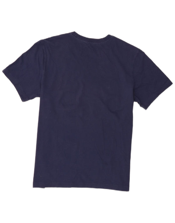Camiseta gráfica masculina Nike grande algodão azul marinho