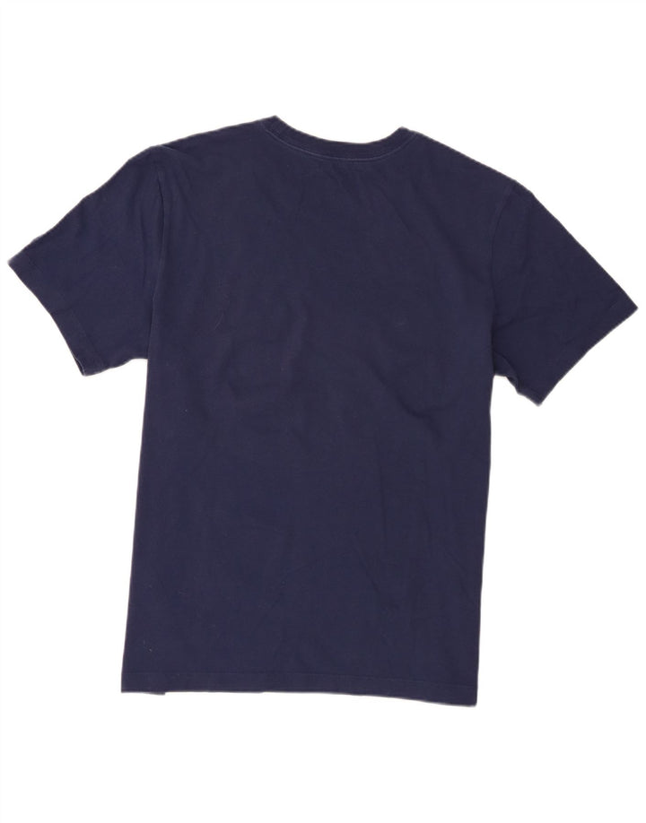 Camiseta gráfica masculina Nike grande algodão azul marinho