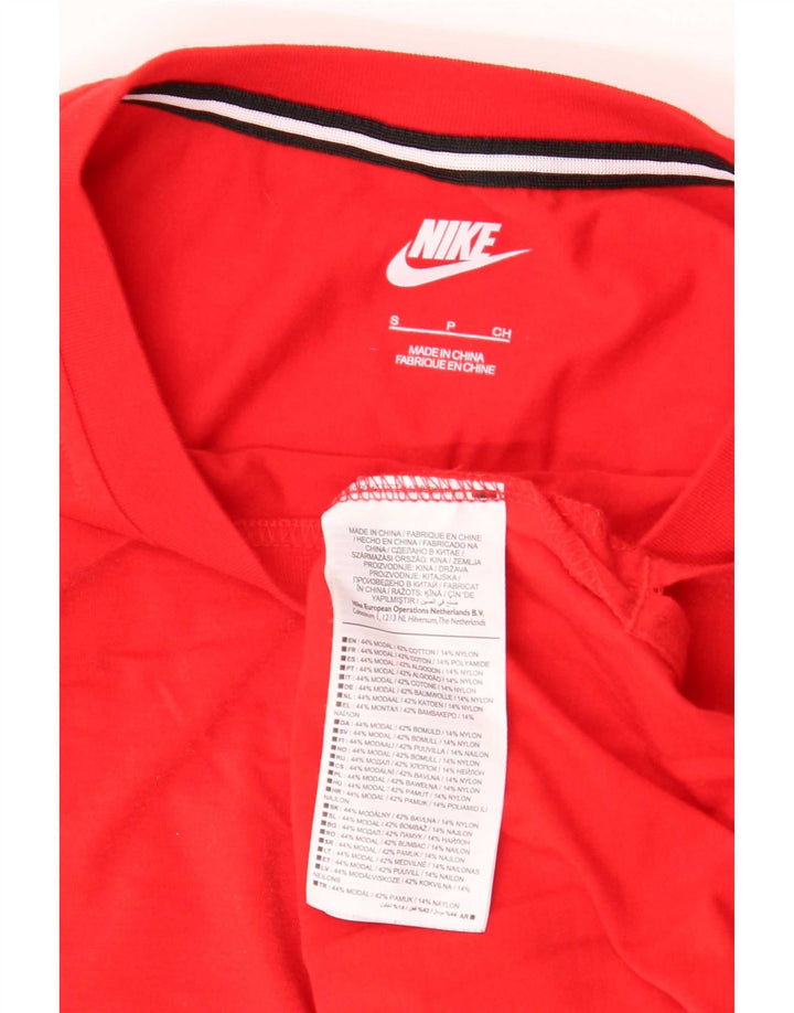 Camiseta masculina Nike Top pequeno algodão vermelho