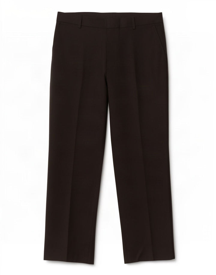 Calça masculina reta casual Marks & Spencer W34 L29 poliéster preto