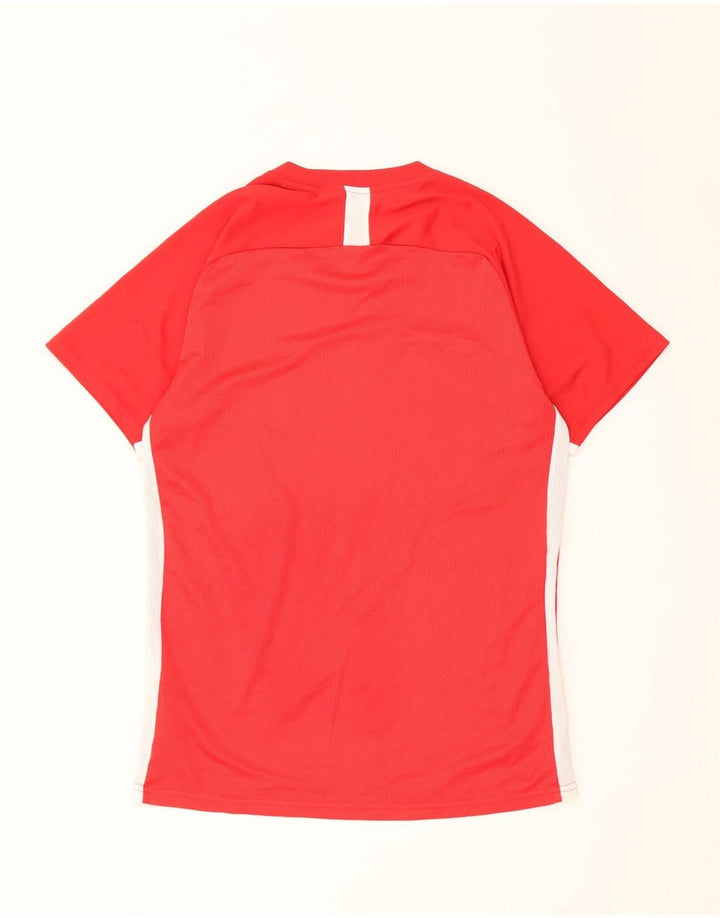 Nike Mens Dri Fit Camiseta Top Médio Poliéster Vermelho