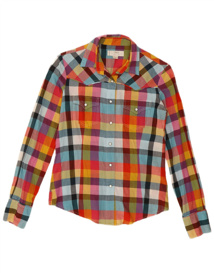 Camisa feminina Marlboro Classics IT 42 algodão xadrez médio multicolorido