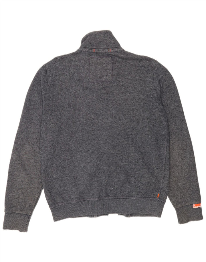 Superdry Jaqueta masculina de agasalho XL azul marinho algodão