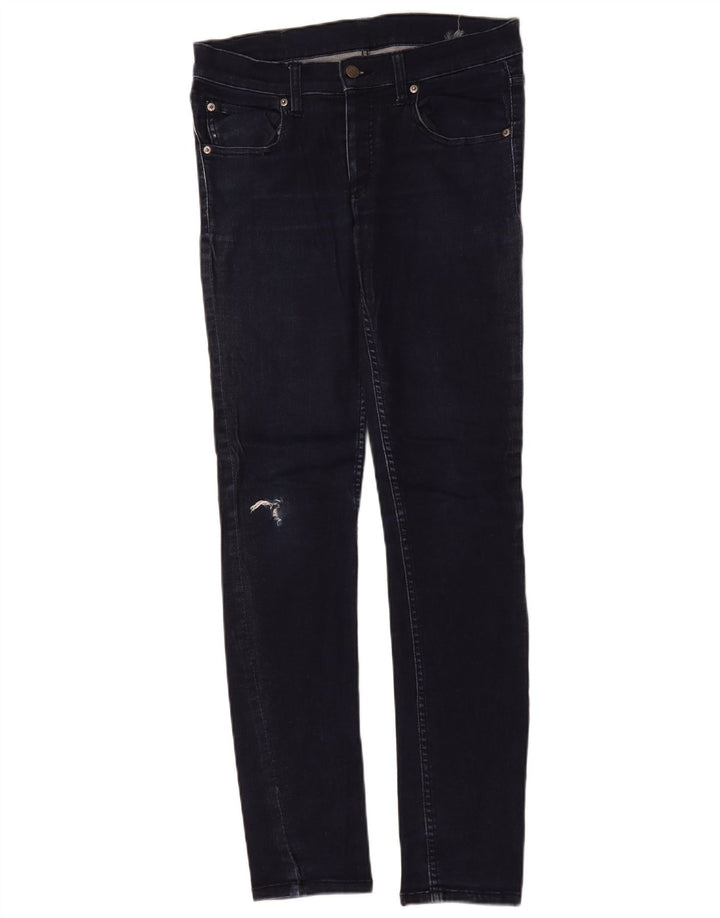 Jeans skinny feminino barato segunda-feira W30 L32 azul marinho