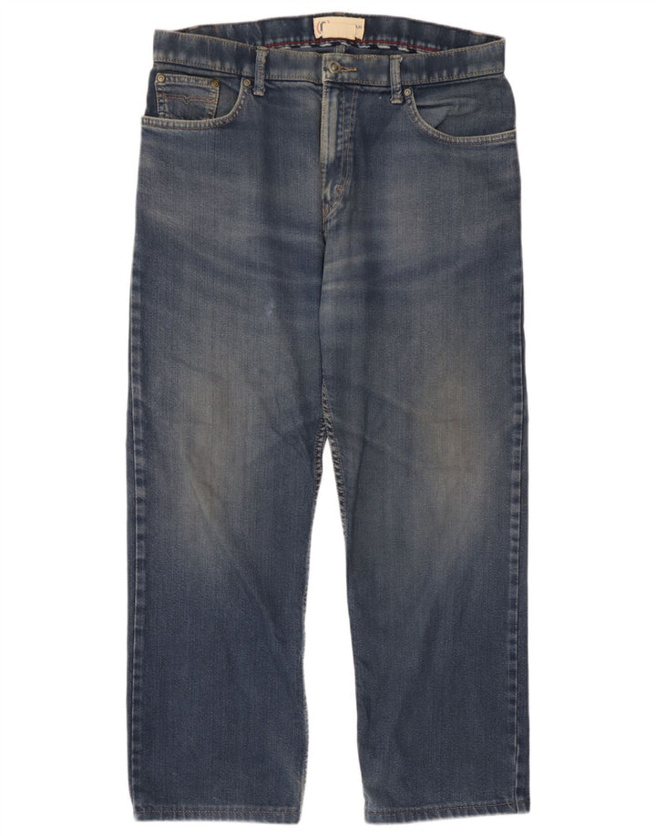 Jeans retos femininos Marks & Spencer W34 L25 algodão azul
