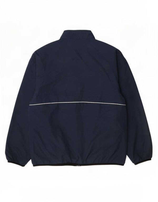Jaqueta de chuva masculina Reebok UK 42 XL azul marinho poliéster