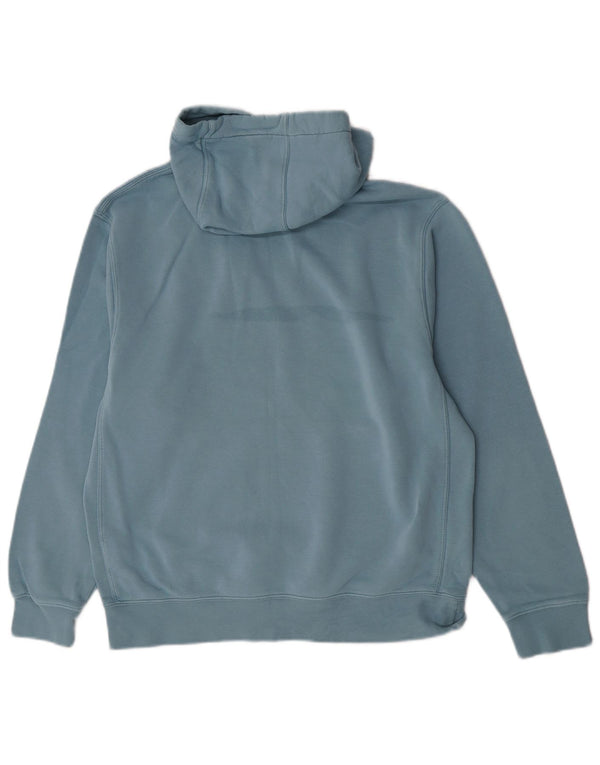 Jumper com capuz feminino Nike Loose Fit UK 14 algodão azul médio