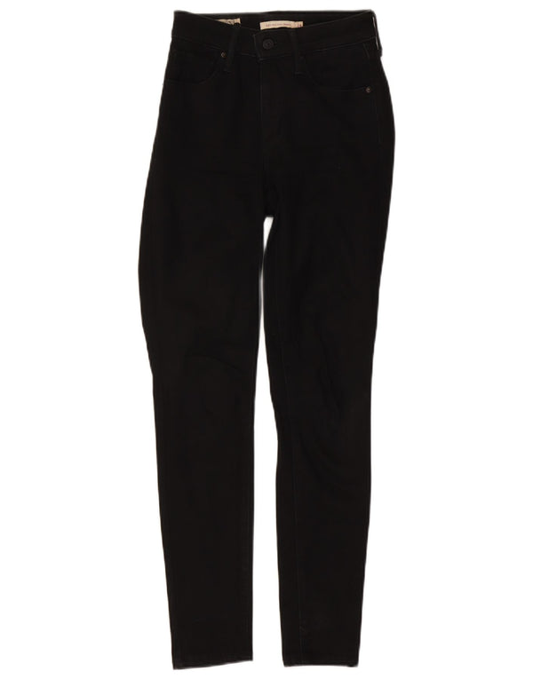 Calça jeans feminina Levi's 721 High Rise Skinny W24 L28 algodão preto