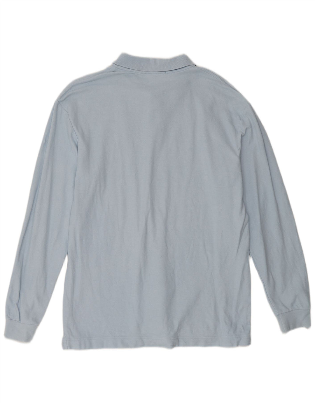 Camisa polo masculina FILA de manga comprida com ajuste solto IT 50 algodão azul médio