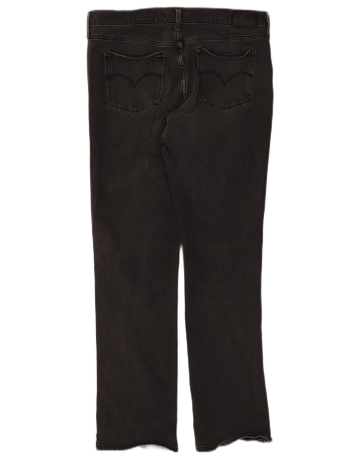 Calça jeans feminina Levi's 314 Shaping Straight W32 L30 algodão preto