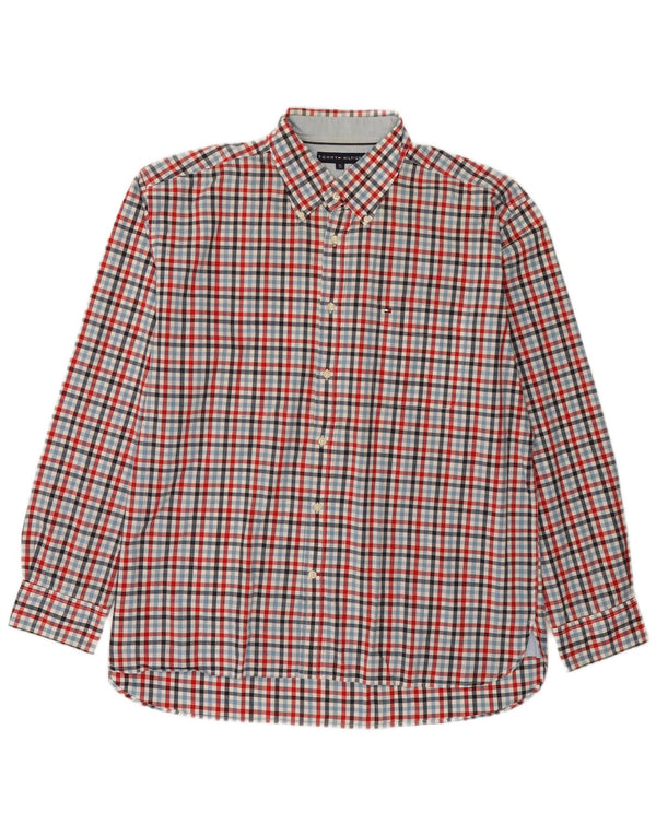 Camisa masculina Tommy Hilfiger XL algodão guingão multicolorido
