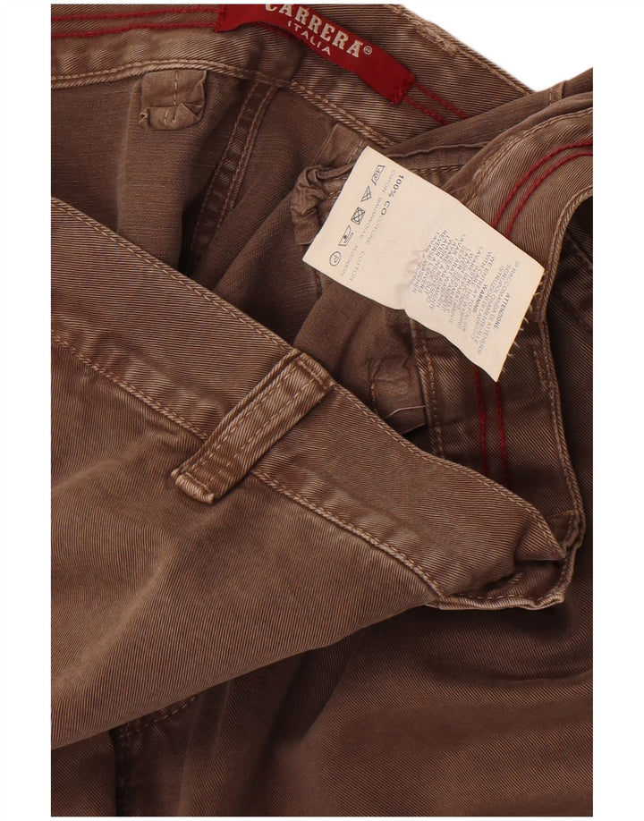 Calça Carrera Masculina Regular Fit Cargo W40 L30 Algodão Marrom