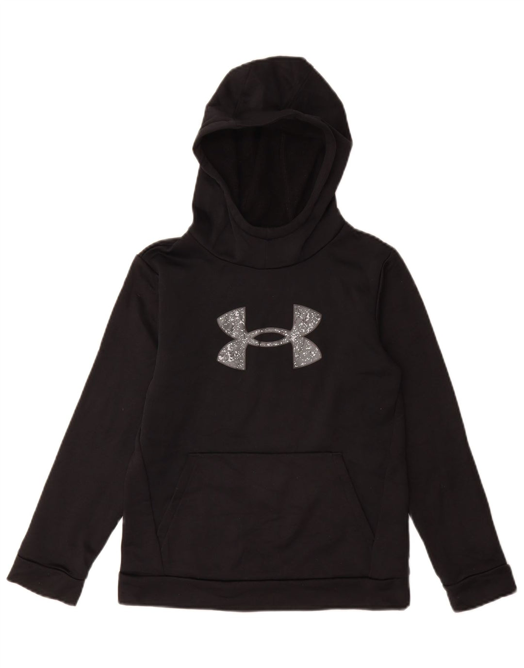 Suéter com capuz gráfico solto UNDER ARMOUR para meninas 9-10 anos médio preto