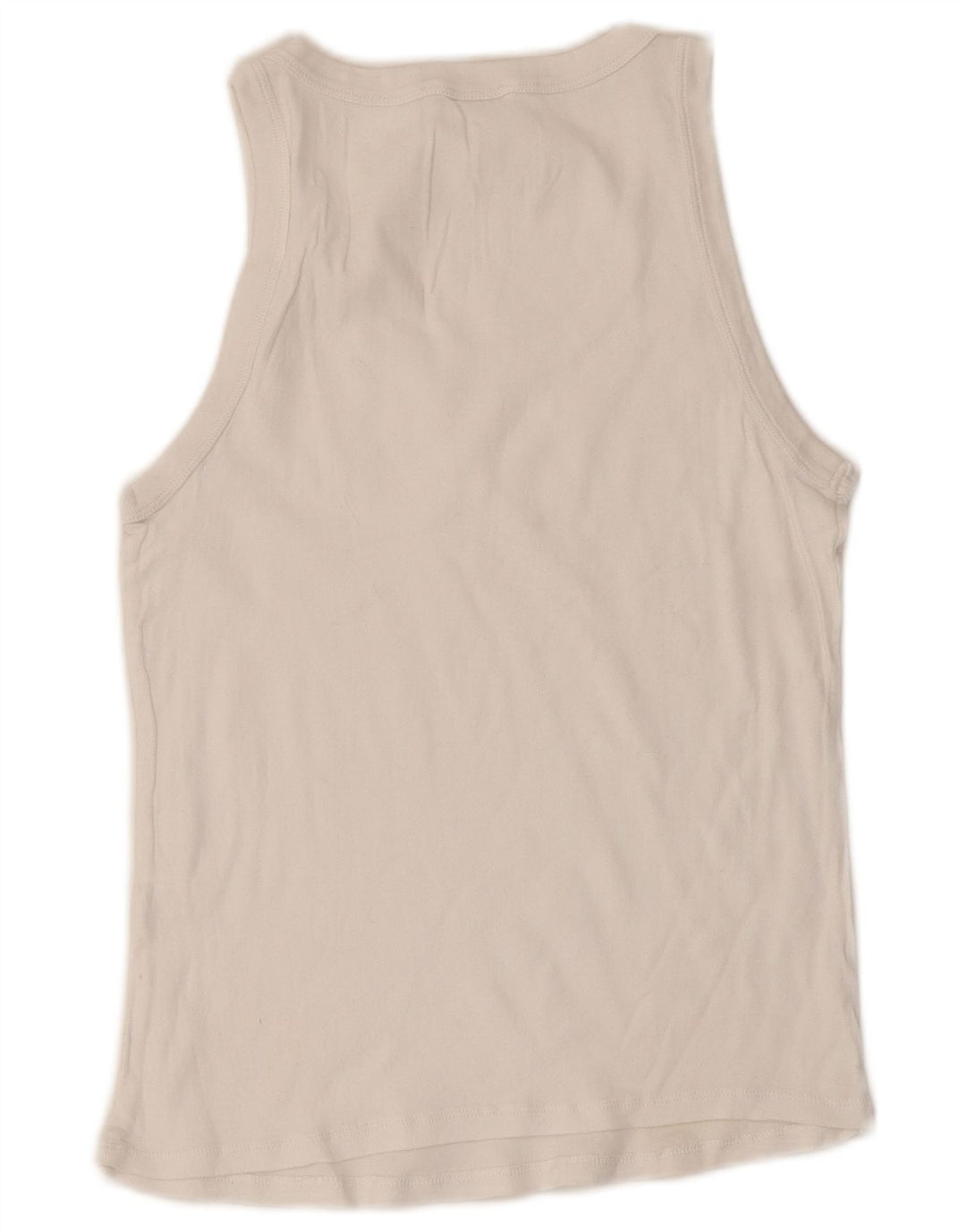 Zara Womens Vest Top UK 12 Médio Branco