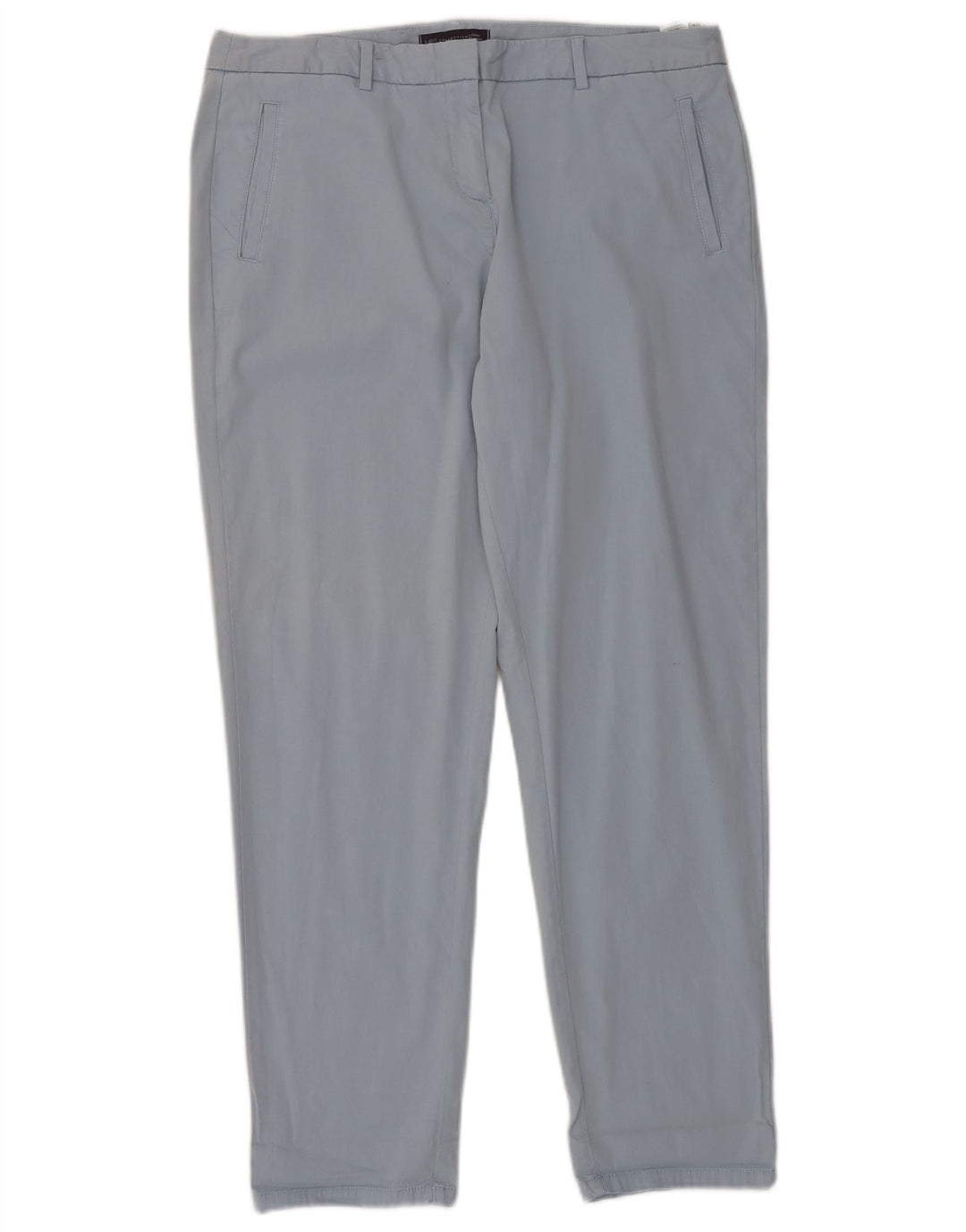 Calça chino feminina MARKS & SPENCER UK 14 grande W36 L30 azul