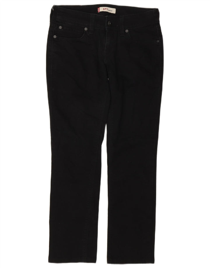 Calça jeans feminina Levi's 571 Slim W28 L27 preta