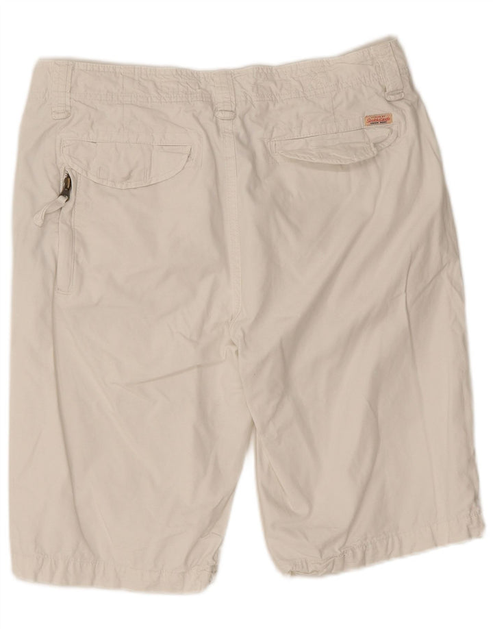 Scotch & Soda Mens Chino Shorts W32 Médio Algodão Branco