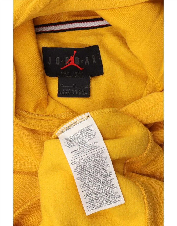 Jordan Mens Hoodie Jumper Médio Algodão Amarelo