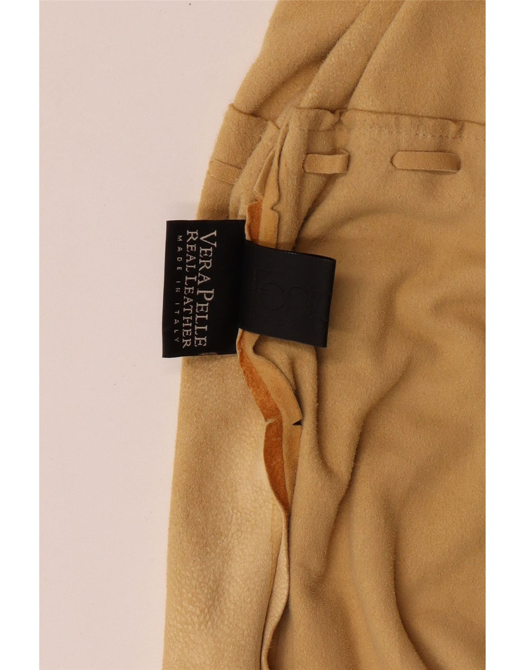 Jaqueta feminina de camurça Fontanelli IT 46 grande couro bege